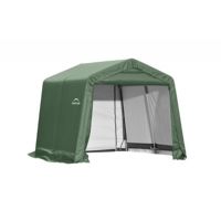 Peak Style Storage Shelter, 1-5/8" Frame, Green Cover 10 × 8 × 8 ft. 72804