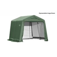 Peak Style Storage Shelter, 1-5/8" Frame, Green Cover 11 × 8 × 10 ft. 72854