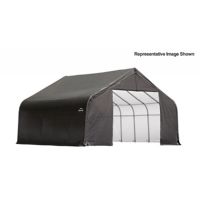 Peak Style Storage Shelter, 2-3/8" Frame, Gray Cover 30 × 20 × 20 ft. 86062