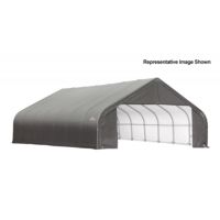 Peak Style Storage Shelter, 2-3/8" Frame, Gray Cover 30 × 24 × 20 ft. 86066