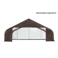 Peak Style Storage Shelter, 2-3/8" Frame, Gray Cover 30 × 28 × 16 ft. 86051