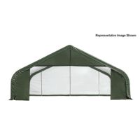 Peak Style Storage Shelter, 2-3/8" Frame, Green Cover 30 × 20 × 20 ft. 86063