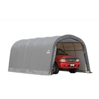 Round Style Shelter 1-3/8" 6-Rib Frame, Gray Cover 12×20×8 ft 62780