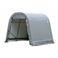 Round Style Storage Shelter, 1-5/8" Frame, Gray Cover 8 × 8 × 8 ft. 76803
