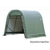 Round Style Storage Shelter, 1-5/8" Frame, Green Cover 11 × 12 × 10 ft. 77827