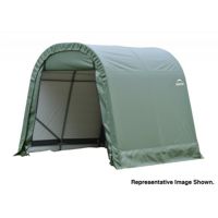 Round Style Storage Shelter, 1-5/8" Frame, Green Cover 11 × 8 × 10 ft. 77822