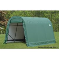 Round Style Storage Shelter, 1-5/8" Frame, Green Cover 8 × 12 × 8 ft. 76814