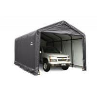 ShelterTube Storage Shelter, 2" 5-Rib Frame, Gray Cover 12 × 20 × 11 ft. 62805