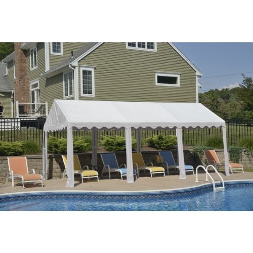 10x20 Party Tent, 8-Leg Steel Frame, White 25887