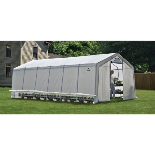 Peak Style Greenhouse with Side Vents 12 × 24 × 8 70591