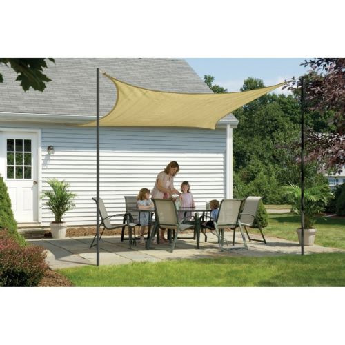 Square Shade Sail - Sand 160 gsm 12 ft. 25731