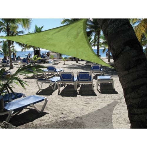 Triangle Shade Sail - Lime Green 230 gsm 12 ft. 25674