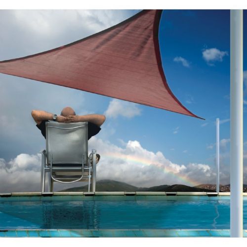 Triangle Shade Sail - Terracotta 230 gsm 16 ft. 25671