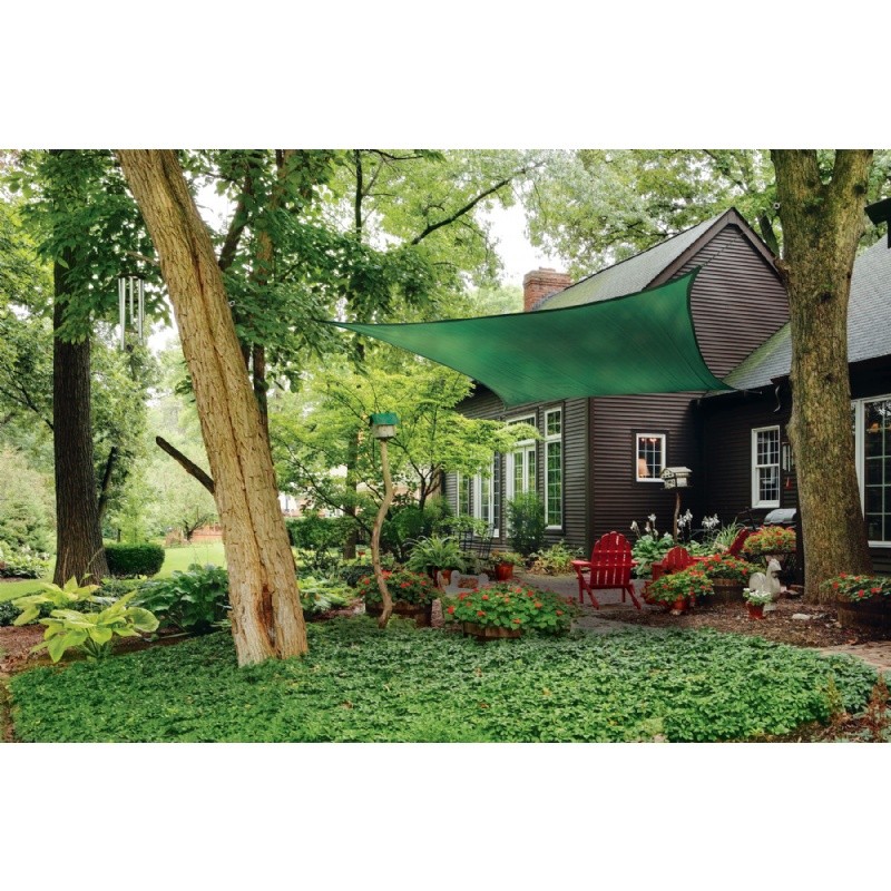 Square Shade Sail Evergreen 230 gsm 12 ft. 25726 CozyDays