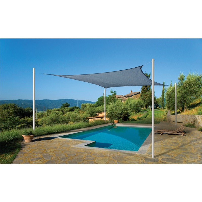 Square Shade Sail Sea Blue 230 gsm 16 ft. 25736 CozyDays