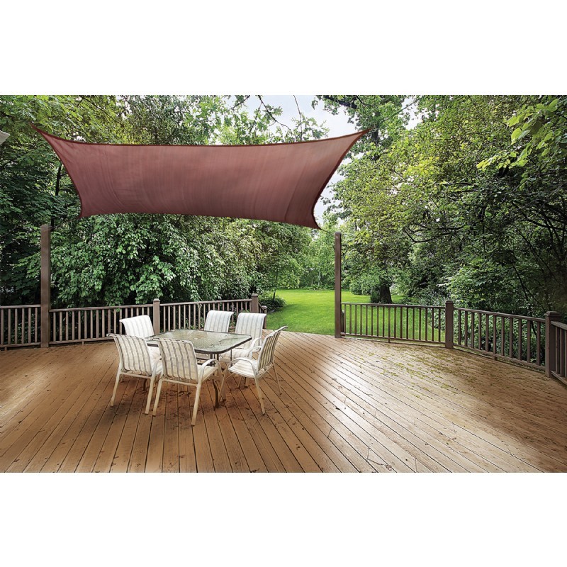 Square Shade Sail Terracotta 230 gsm 12 ft. 25672 CozyDays