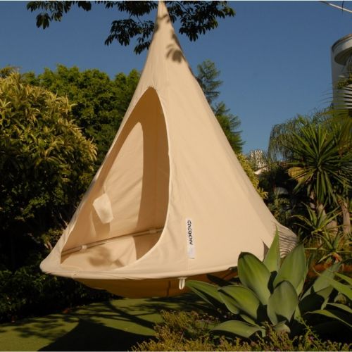 Cacoon Double Hanging Nest Chair Natural White CAC-DW-001