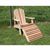 Cedar American Forest Adirondack Chair & Footrest Set Natural WRF526200CVD #2