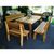 Cedar Chickadee Dining Set Natural 46"L × 32"W ELY46CTT4BBCVD #3