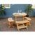 Cedar Round Trestle Dining Set Natural 35" WF6408D-2CVD #2