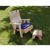 Cedar Royal Country Hearts Patio Chair & Footrest Set Natural WRF1135SETCVD #2