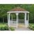 Creekvine Vinyl Gazebo 10 Feet with Pine Deck HBW10VEG-2CVD #2