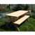 Red Cedar 27" Wide 5' Backyard Bash Cross Legged Picnic Table w/ Detached Benches Natural WF27WCLTCB5CVD #6