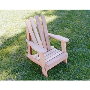 Cedar Child Size Wide Slat Adirondack Chair Natural WF5000CVD