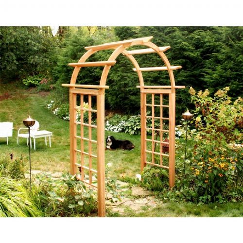 Cedar Arched Arbor Natural - 72" Opening EY72ARCVD