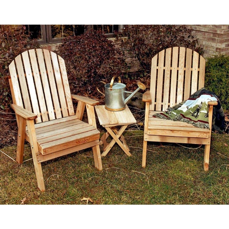 Cedar Fanback Patio Chair Natural WF2130CVD CozyDays