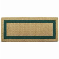Heavy Duty Coir Mat with Green Single Picture Frame 24" × 57" NH-O2076