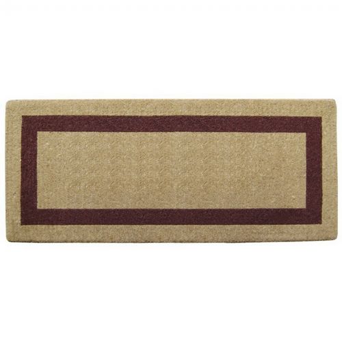 Heavy Duty Coir Mat with Brown Single Picture Frame 24" × 57" NH-O2073