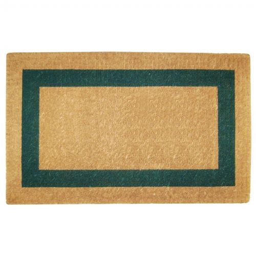 Heavy Duty Coir Mat with Green Single Picture Frame 22" × 36" NH-O2025