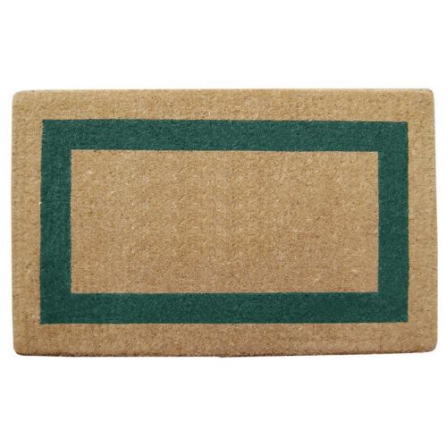 Heavy Duty Coir Mat with Green Single Picture Frame 38" × 60" NH-O2037