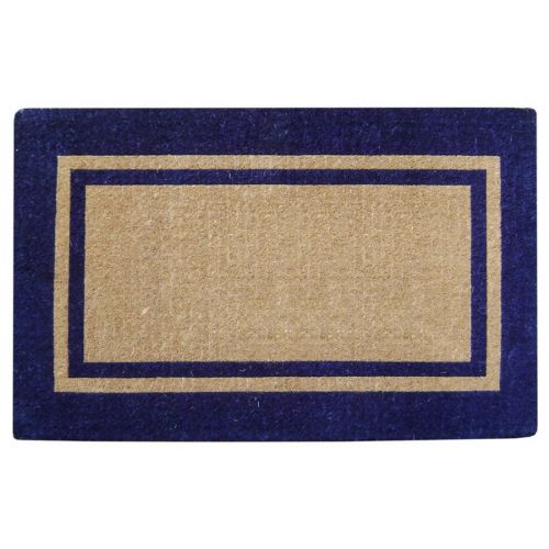 Heavy Duty Coir Mat with Navy Blue Double Picture Frame 22" × 36" NH-O2222
