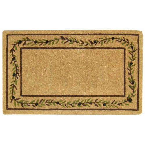 Heavy Duty Coir Mat with Olive Branch Border 22" × 36" NH-O2227