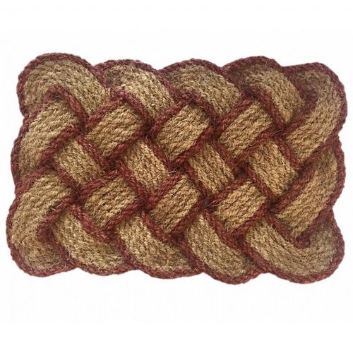 Lovers Knot Mat Natural Brown 22" × 36" NH-12105