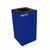 Witt Indoor Recycling Container 28 Gal. Blue Steel for Waste W-28GC03