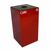 Witt Indoor Recycling Container 28 Gal. Scarlet Steel for Cans W-28GC01