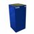 Witt Indoor Recycling Container 32 Gal. Blue Steel for Paper W-32GC02