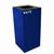 Witt Indoor Recycling Container 32 Gal. Blue Steel for Waste W-32GC03