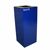 Witt Indoor Recycling Container 36 Gal. Blue Steel for Waste W-36GC03