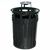 Witt Outdoor Trash Receptacle 36 Gal. Black Steel with Ash Top - Decorative W-M3600-R-AT