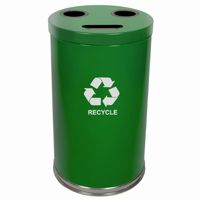 Witt Indoor RT Recycler 33 Gal. Green Steel W-18RTGN