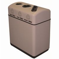 Witt Indoor Recycling Containers 36 Gal. Fiberglass W-11RR-361631