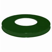 Witt Outdoor Flat top Lid Only Green Steel W-M2401-FTL