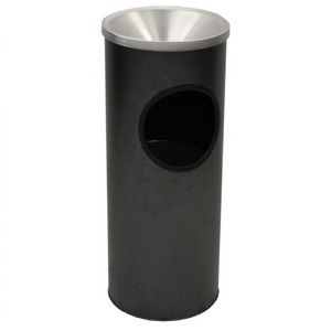Witt Indoor/Outdoor Ash 'n Trash 3 Gal. Silver Vein (Granite) Pre-Galvanized Steel W-3000