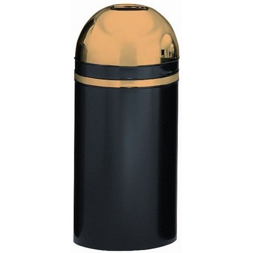 Witt Indoor Dometop 15 Gal. Black with Brass Accents Steel with Open Top W-415DT-11