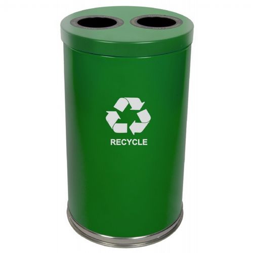 Witt Indoor RT Recycler 36 Gal. Green Steel W-18RTGN-2H