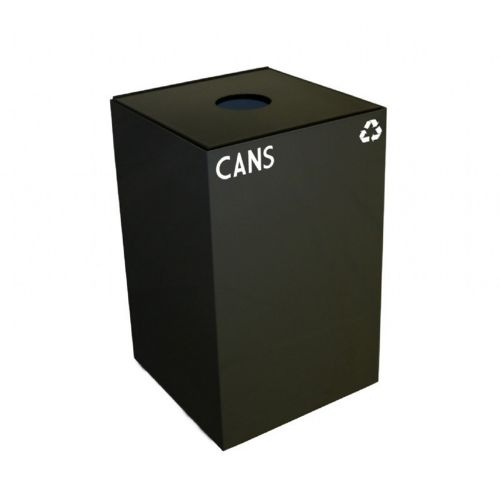 Witt Indoor Recycling Container 24 Gal. Charcoal Steel for Cans W-24GC01-CB